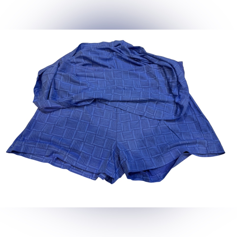 Fresh Produce Blue Textured Mini Skirt - Picture 2 of 4